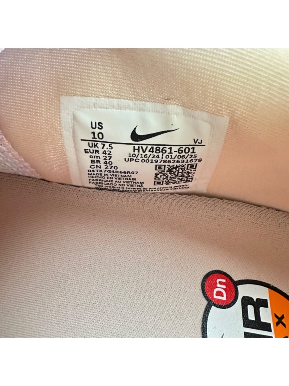 ✨Nike Air Max DN Low Sz 8.5 Men's Shoes Sneakers Peach Washed Coral HV4861-601✨ - Picture 10 of 10